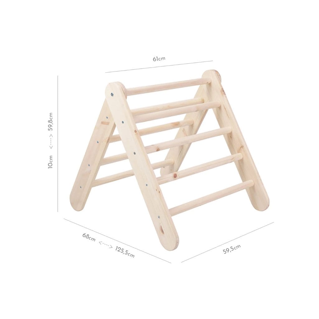 Triangle d’Escalade Pikler Bois  – Jeu Montessori Haut de Gamme