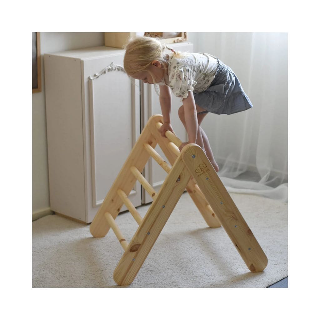 Triangle d’Escalade Pikler Bois  – Jeu Montessori Haut de Gamme