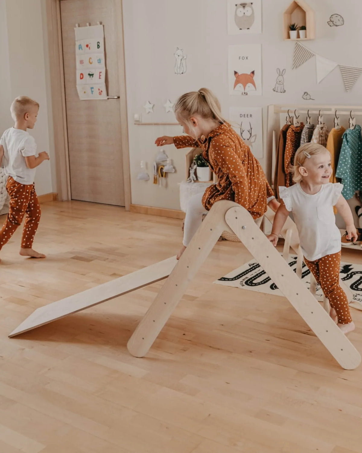 Triangle de Pikler Pliable – Classique | Montessori House Bed