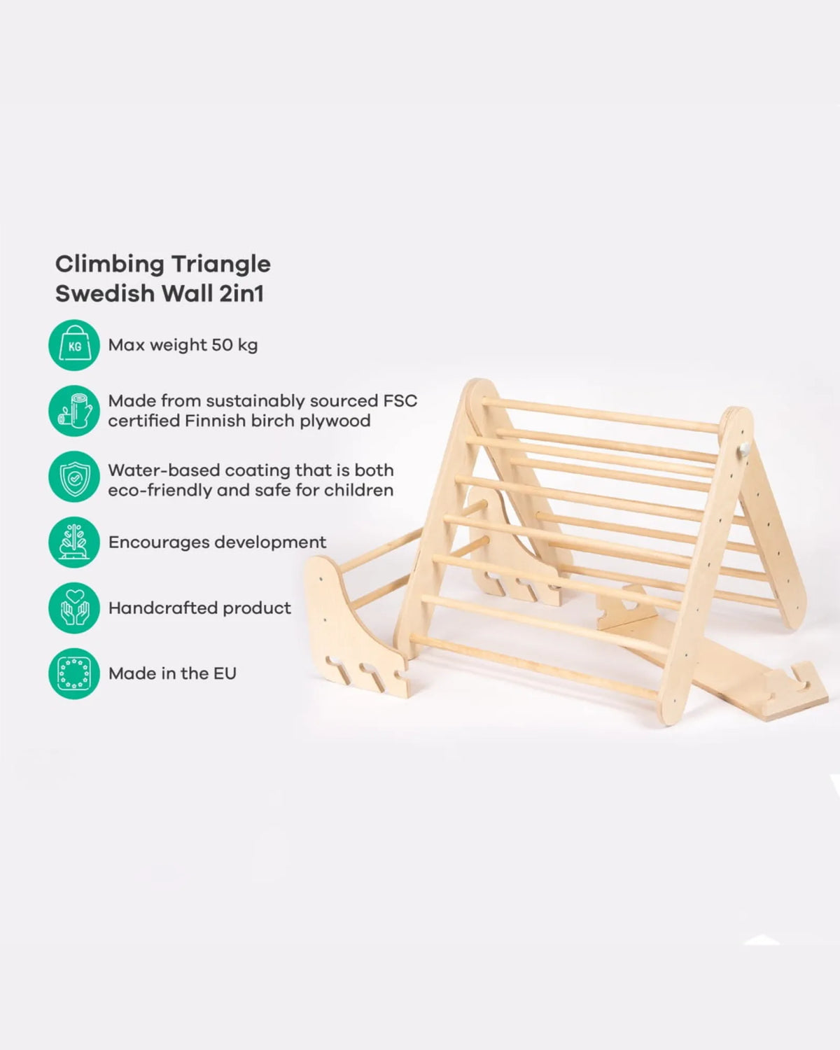 Triangle de Pikler & Espalier Suédois 2-en-1 – leg&go