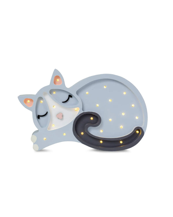 Veilleuse Chat en Bois de Pin Massif Artisanale – Montessori pour enfant – photo 1