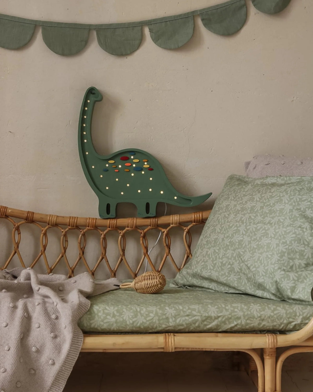 Veilleuse Dino Diplodocus en Bois de Pin – Montessori pour enfant – photo 8
