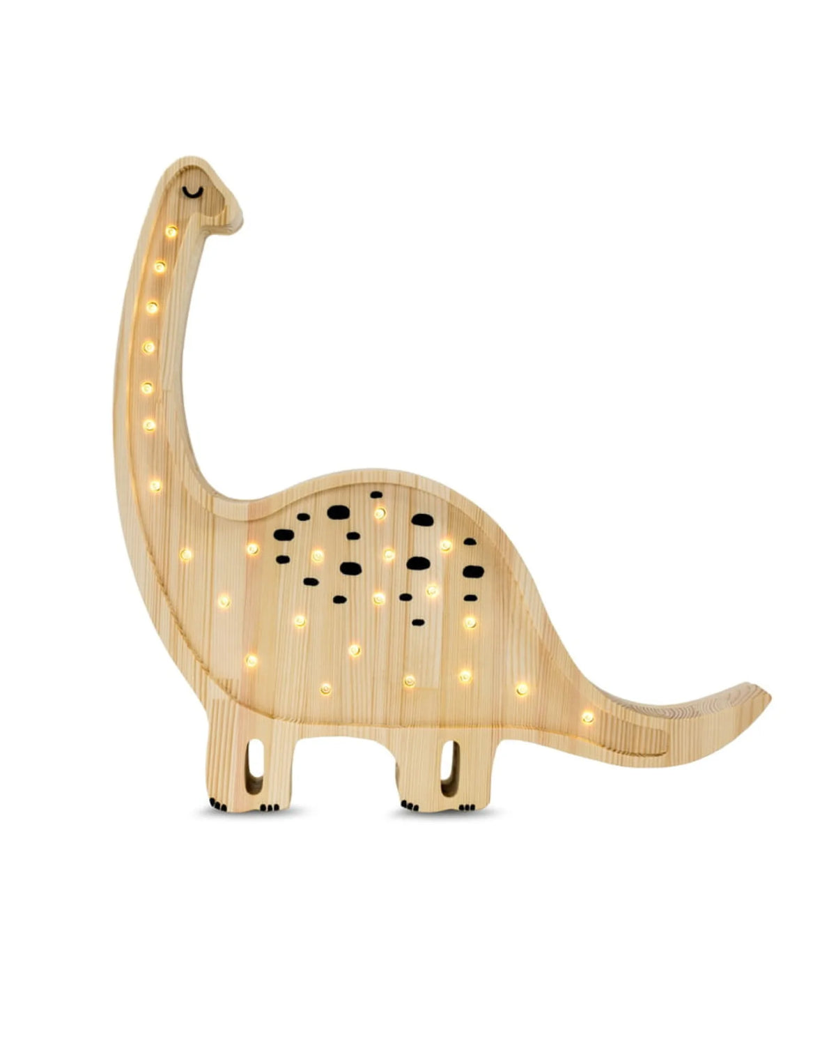 Veilleuse Dino Diplodocus en Bois de Pin – Montessori pour enfant – photo 3