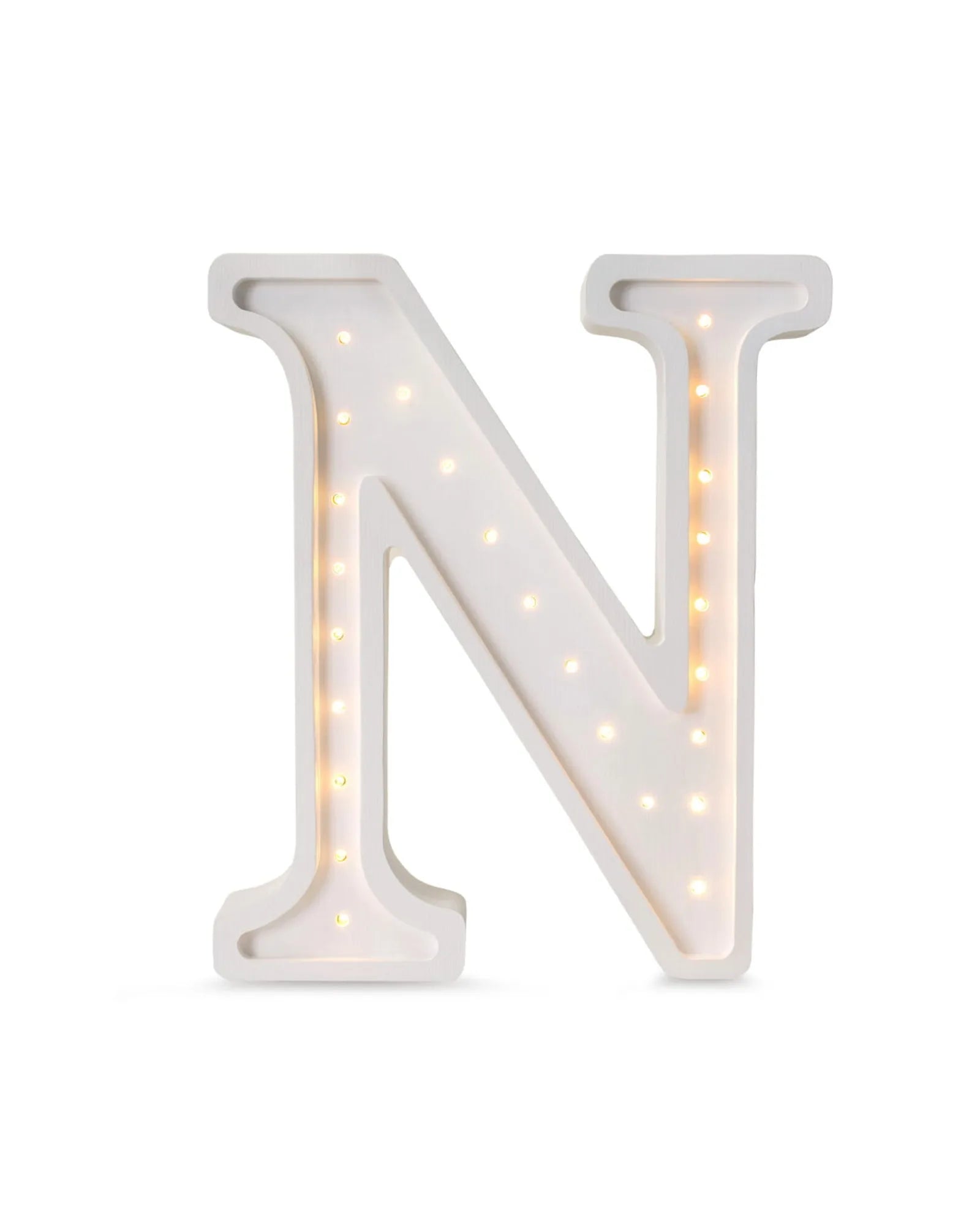 Veilleuse Lettre "N" en Bois de Pin – Montessori pour enfant – photo 1