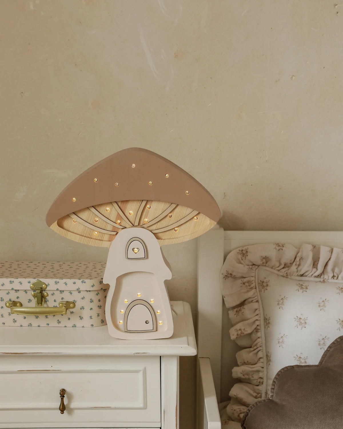 Veilleuse Maison Champignon en Bois de Pin – Montessori pour enfant – photo 11