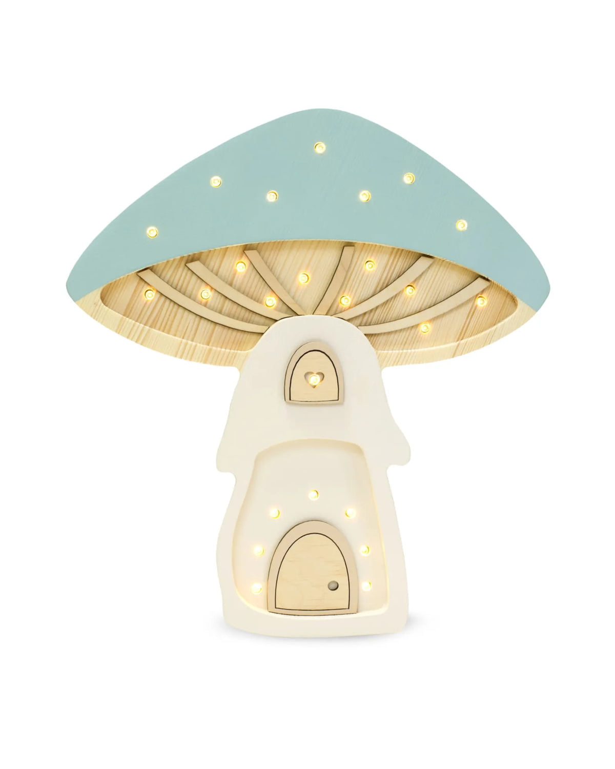 Veilleuse Maison Champignon en Bois de Pin – Montessori pour enfant – photo 5