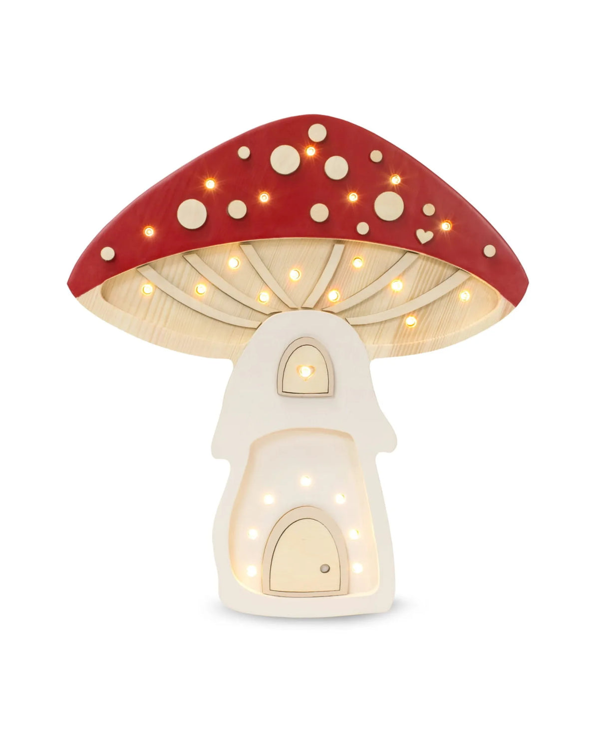 Veilleuse Maison Champignon en Bois de Pin – Montessori pour enfant – photo 2