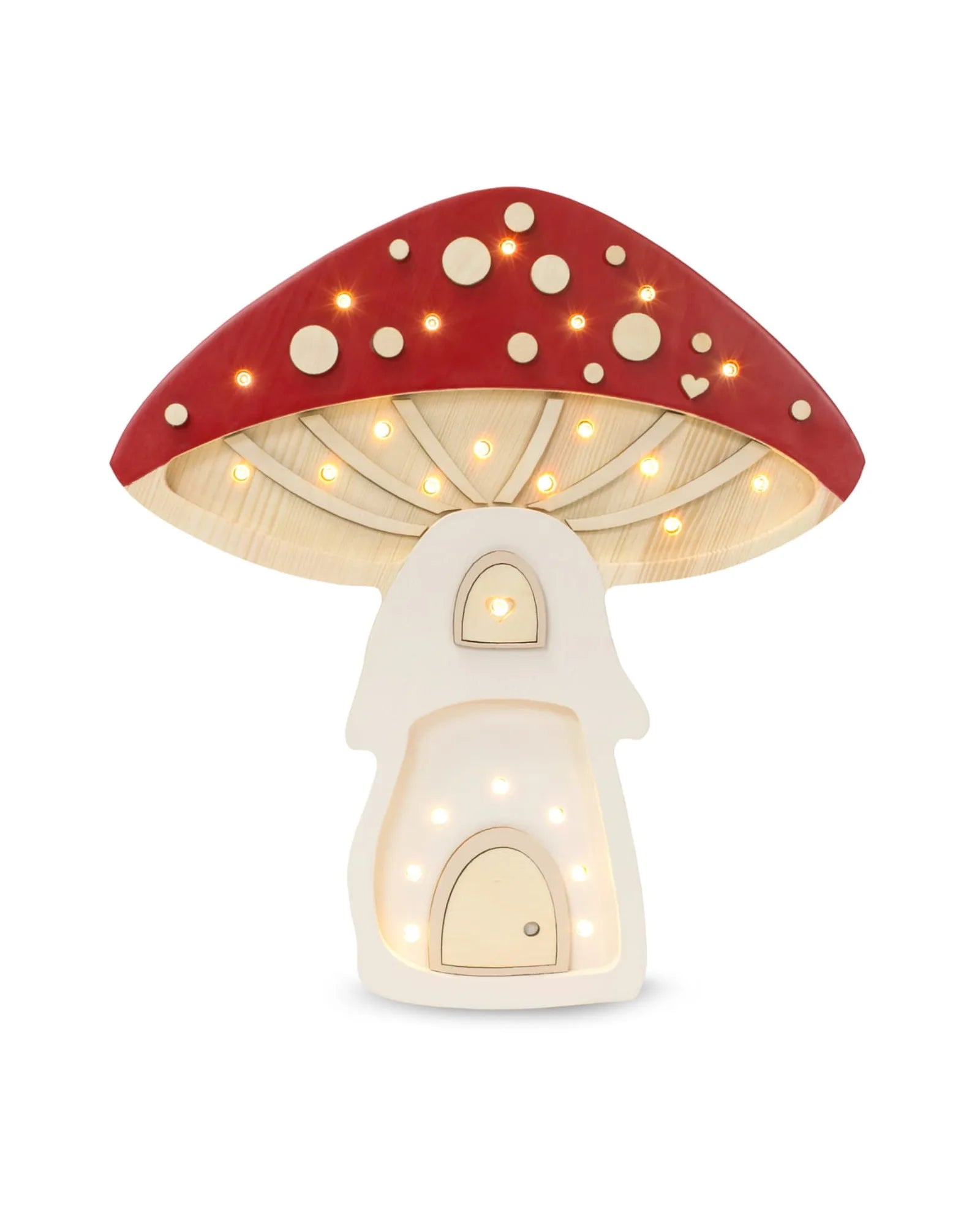 Veilleuse Maison Champignon en Bois de Pin – Montessori pour enfant – photo 1