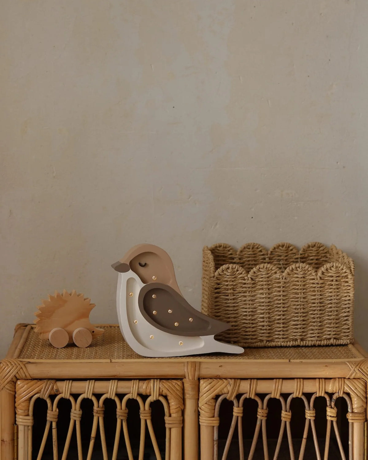 Veilleuse Mini Oiseau en Bois de Pin – Montessori pour enfant – photo 14