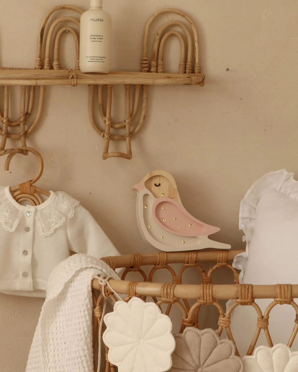 Veilleuse Mini Oiseau en Bois de Pin – Montessori pour enfant – photo 13