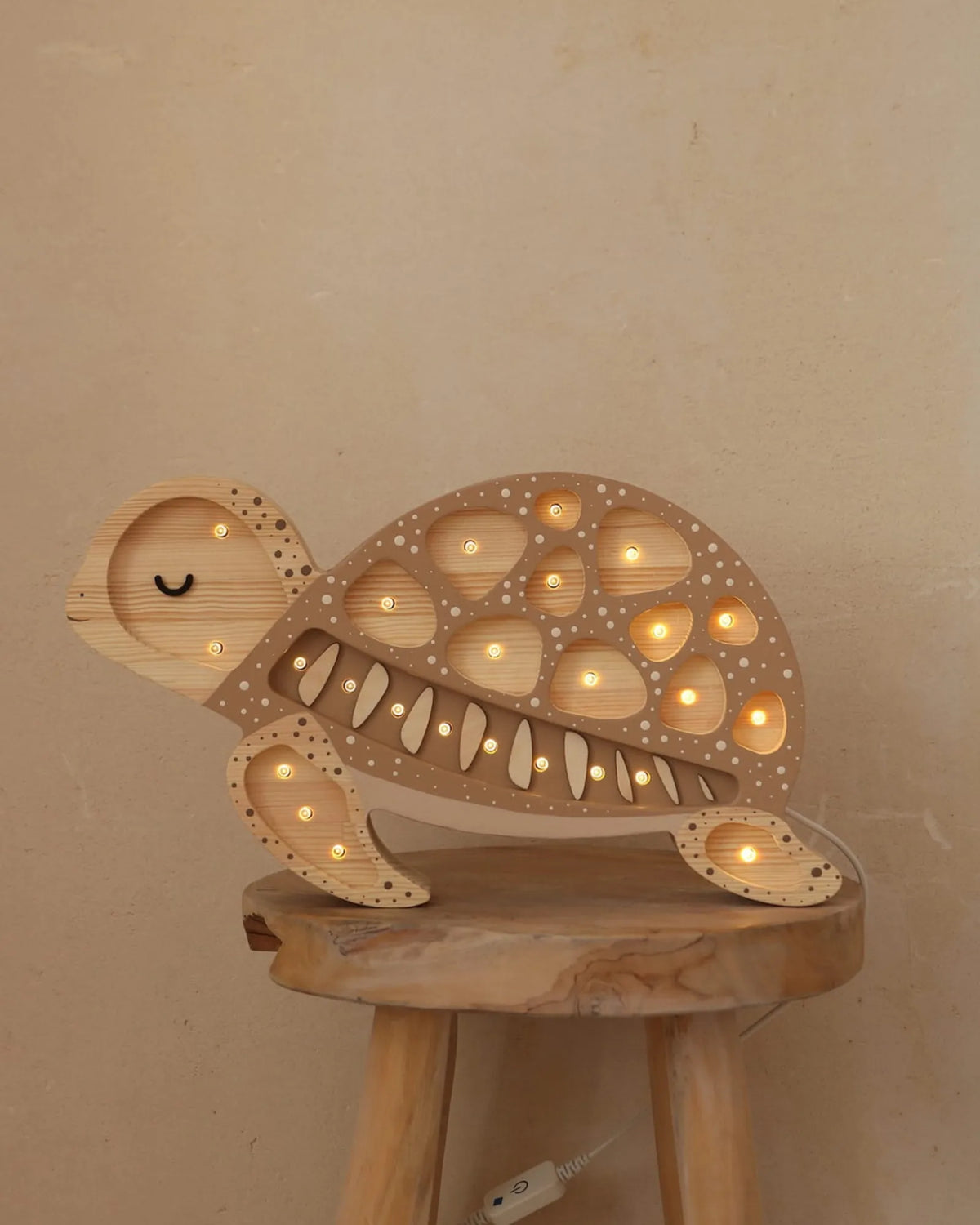 Veilleuse Tortue en Bois de Pin – Montessori pour enfant – photo 13