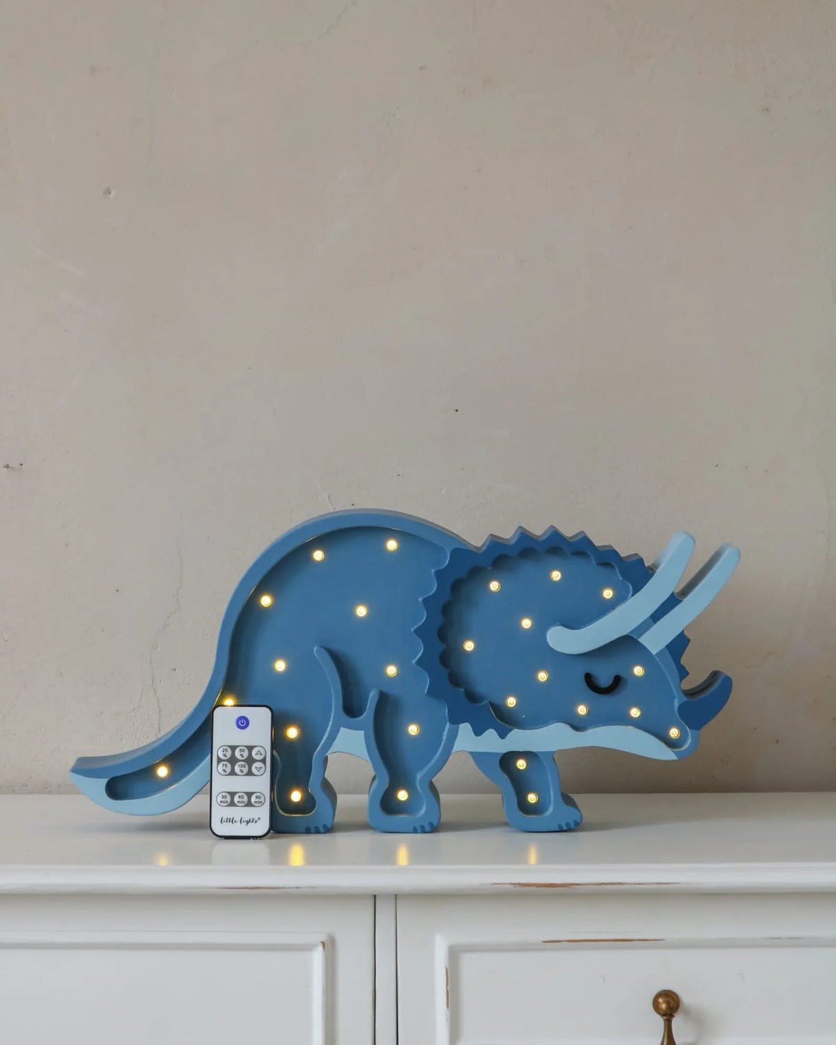 Veilleuse Tricératops en Bois de Pin – Montessori pour enfant – photo 1