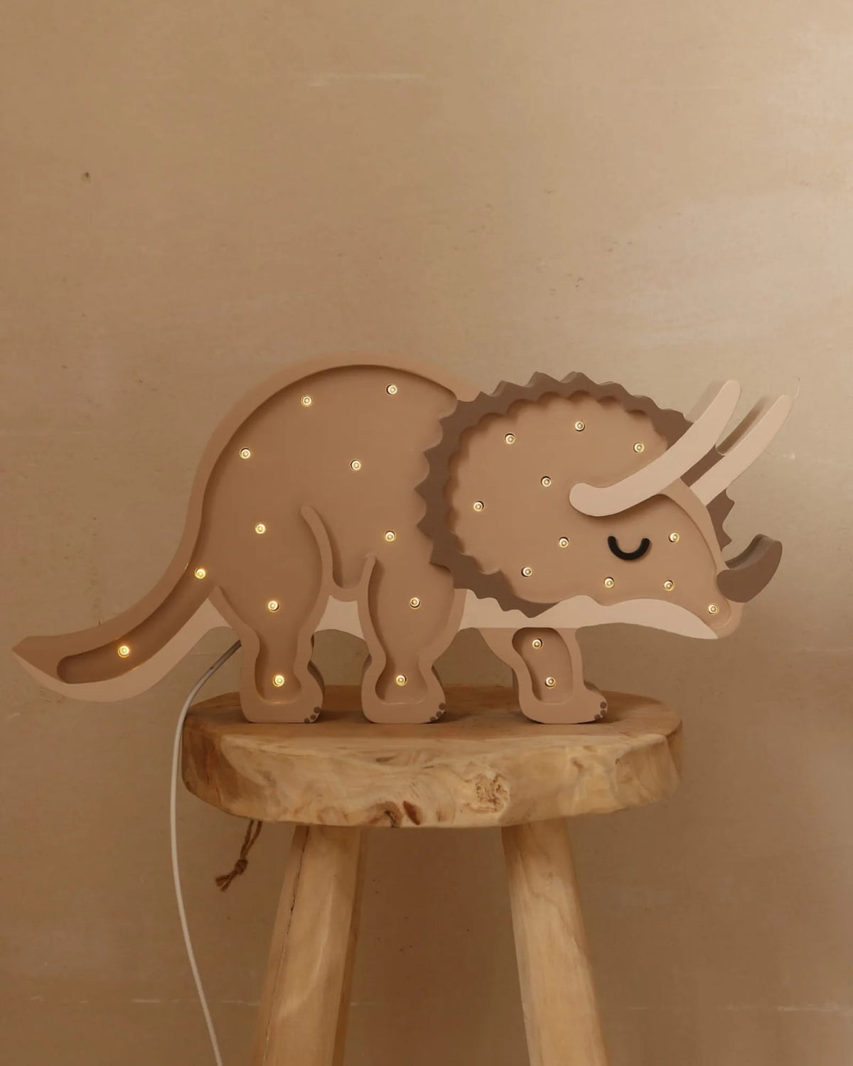 Veilleuse Tricératops en Bois de Pin – Montessori pour enfant – photo 10