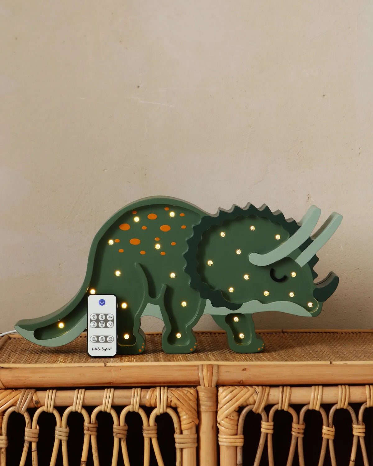 Veilleuse Tricératops en Bois de Pin – Montessori pour enfant – photo 8