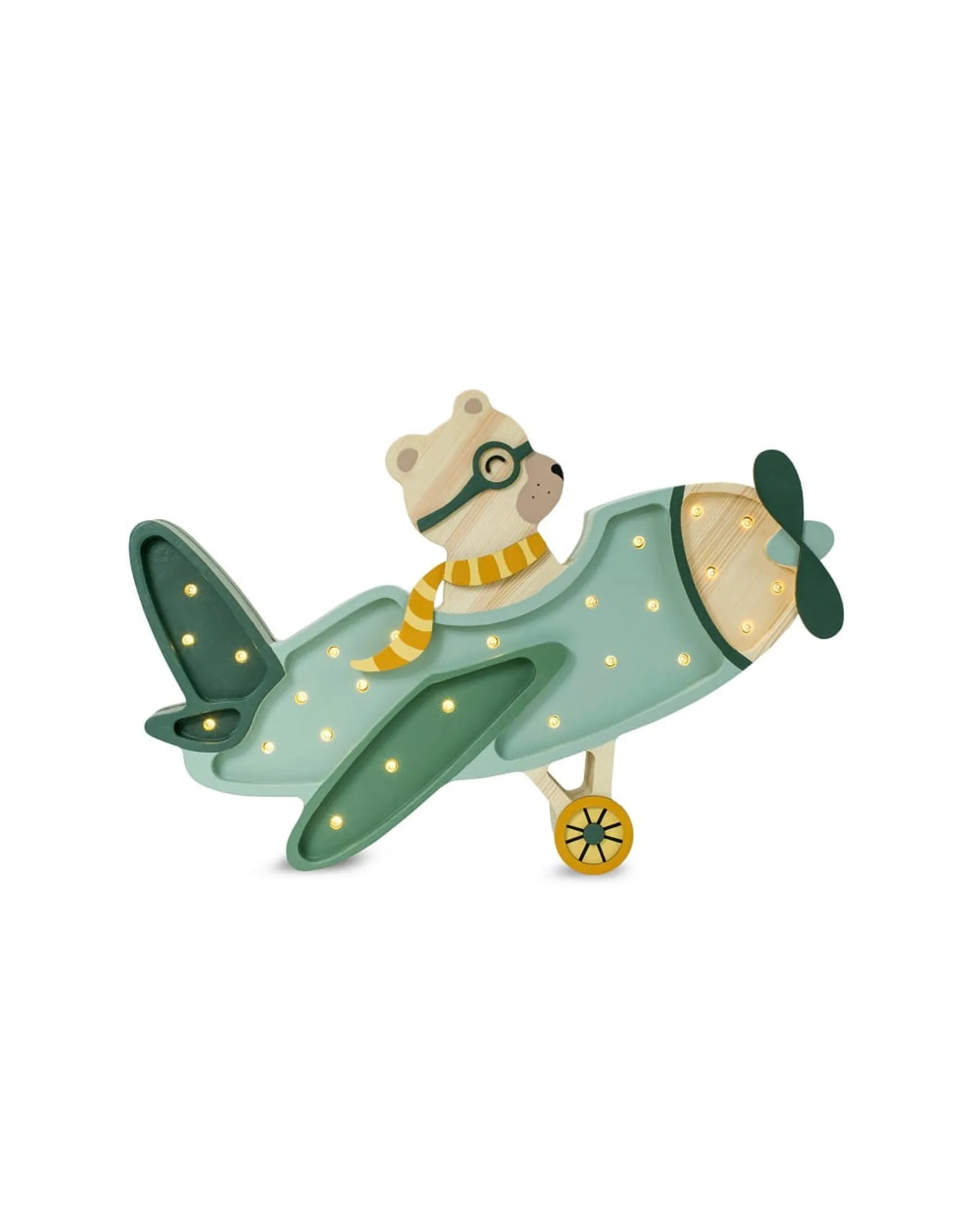 Veilleuse Vintage Aircraft en Bois de Pin – Montessori pour enfant – photo 1