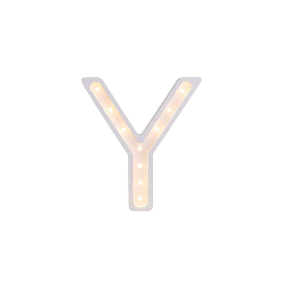 Veilleuse Lettre "Y" en Bois de Pin en L | Decoração Tinitto – Fabrication européenne