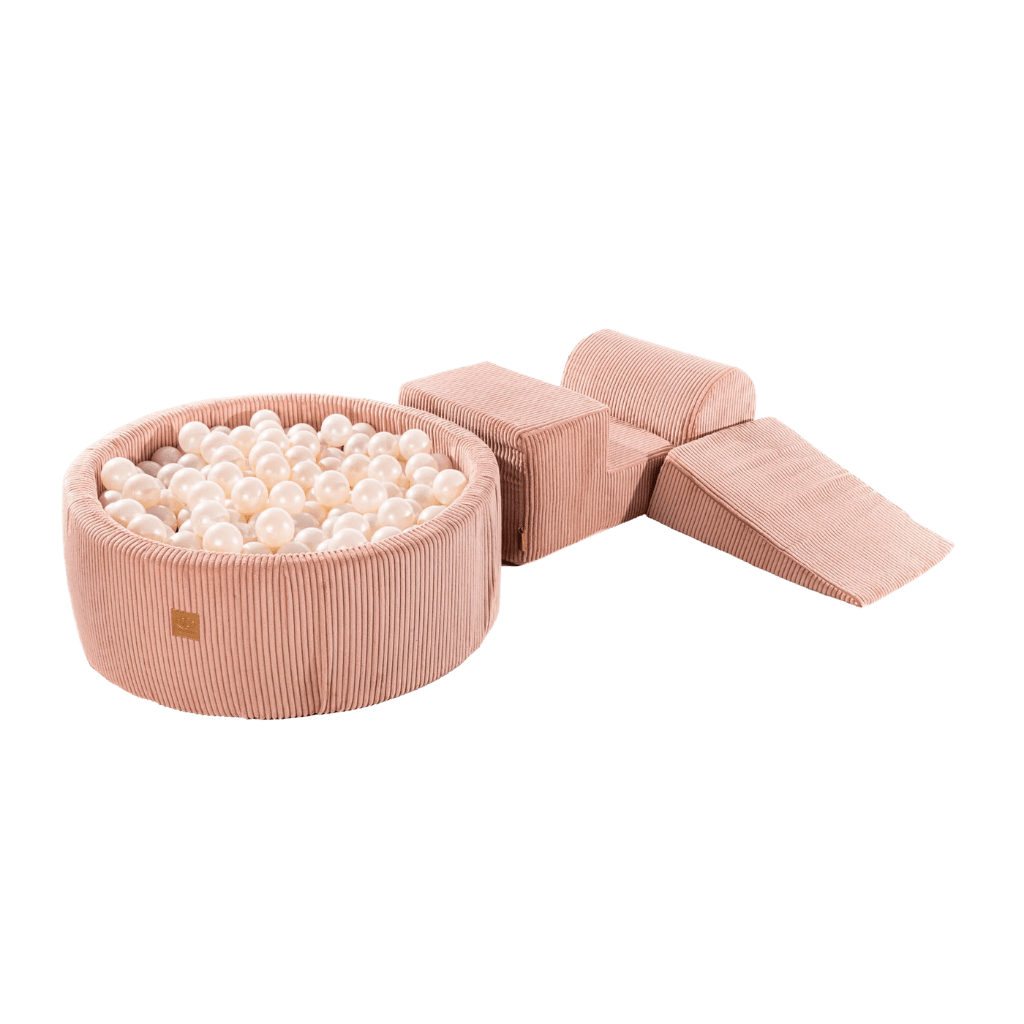 Aire de Jeux Modulable avec Piscine à Balles Rose en | Motricidade Tinitto – Fabrication européenne