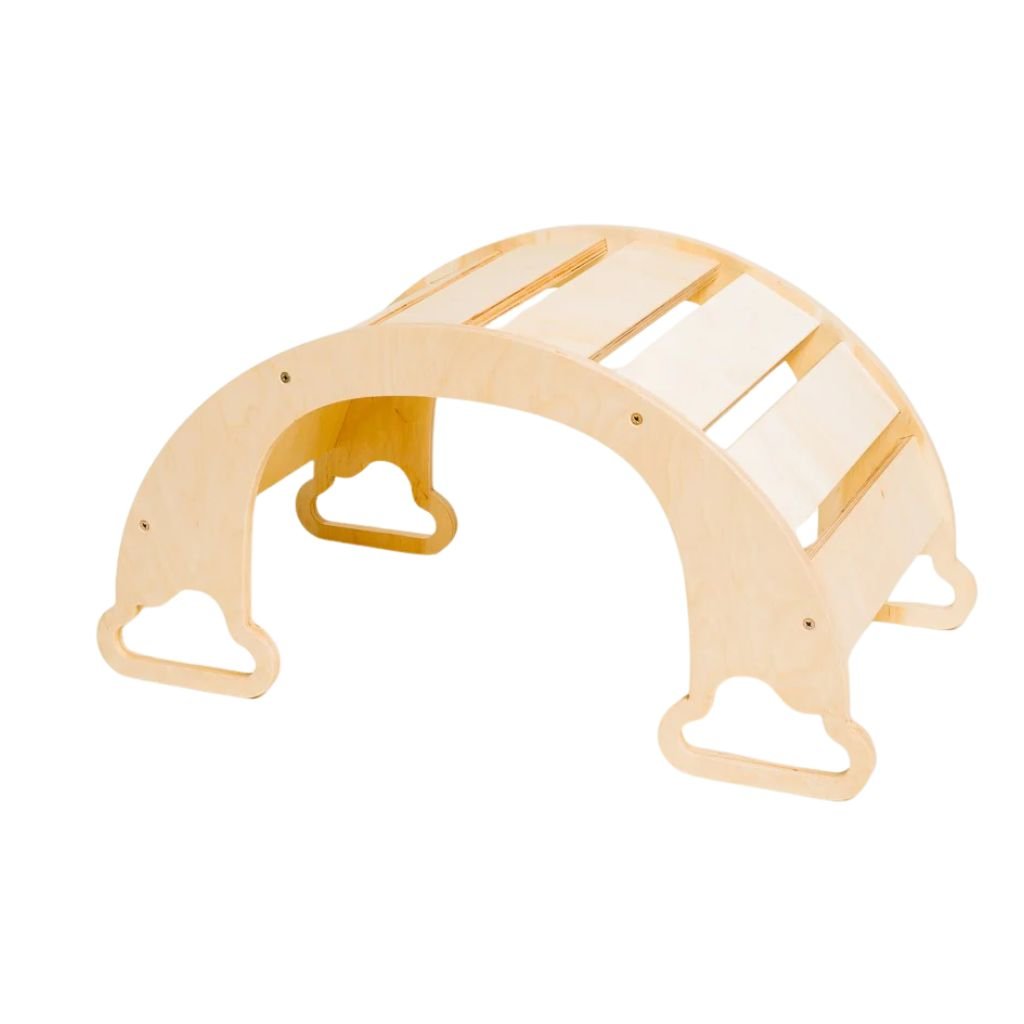 Arche de Motricité Montessori Arc - en - Ciel à Bascule en Not painted | toys Tinitto – Fabrication européenne