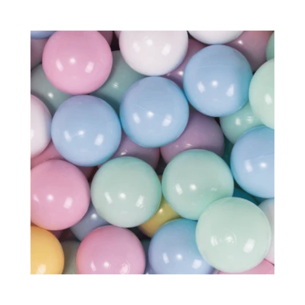 Balles pour Piscine (200 ud) - Baby Blue/White/Mint/Pastel Pink/Pastel Yellow en | Motricidade Tinitto – Fabrication européenne