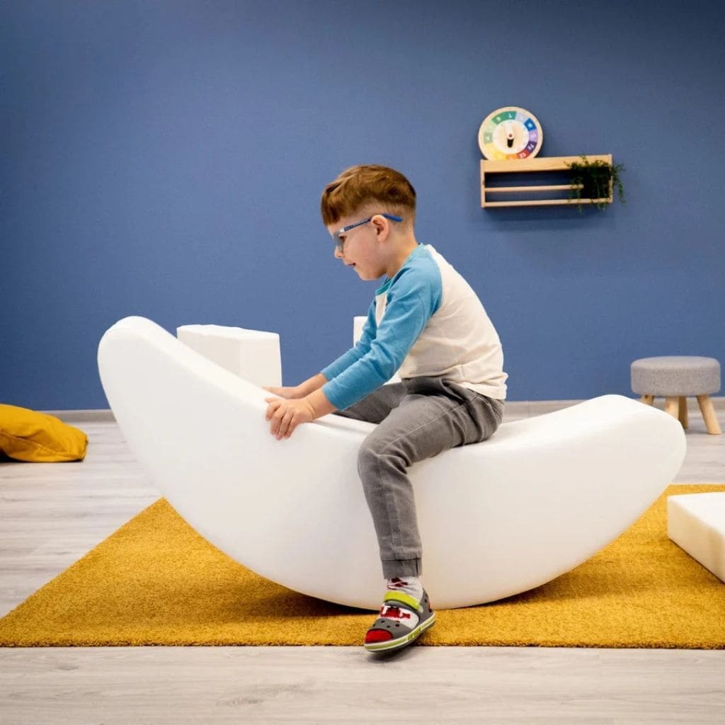 Banane à Bascule en Mousse – Blanc en | toys Tinitto – Fabrication européenne