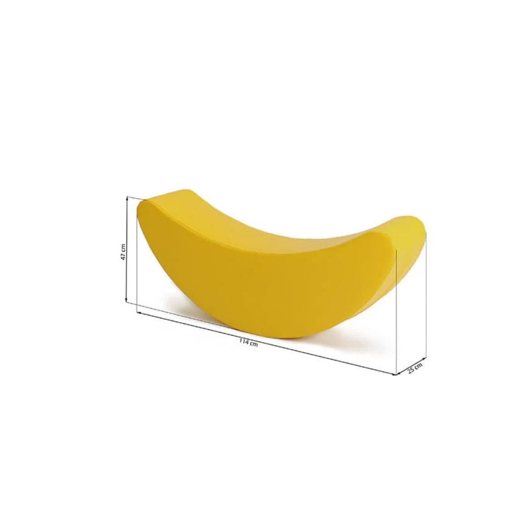 Banana balancín de espuma – Amarillo en | juguetes Tinitto – Fabricado en Europa