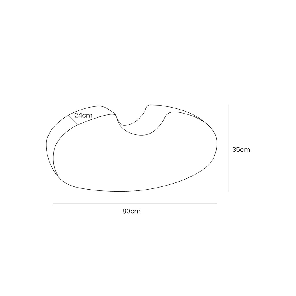 Bean Shape - Velvet Ecru en | Motricidade Tinitto – Fabrication européenne