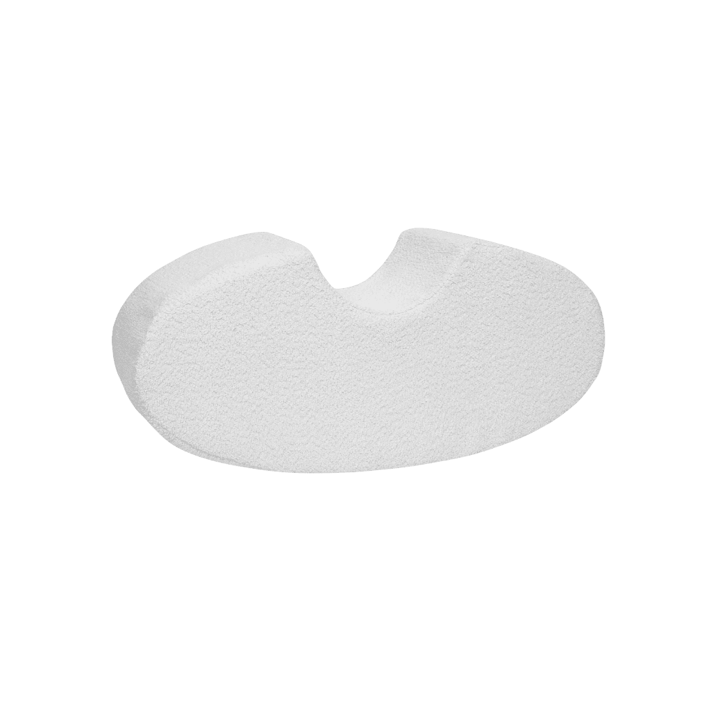 Bean Shape - White Boucle en | Motricidade Tinitto – Fabrication européenne