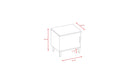 Bedside Table Kubi - White