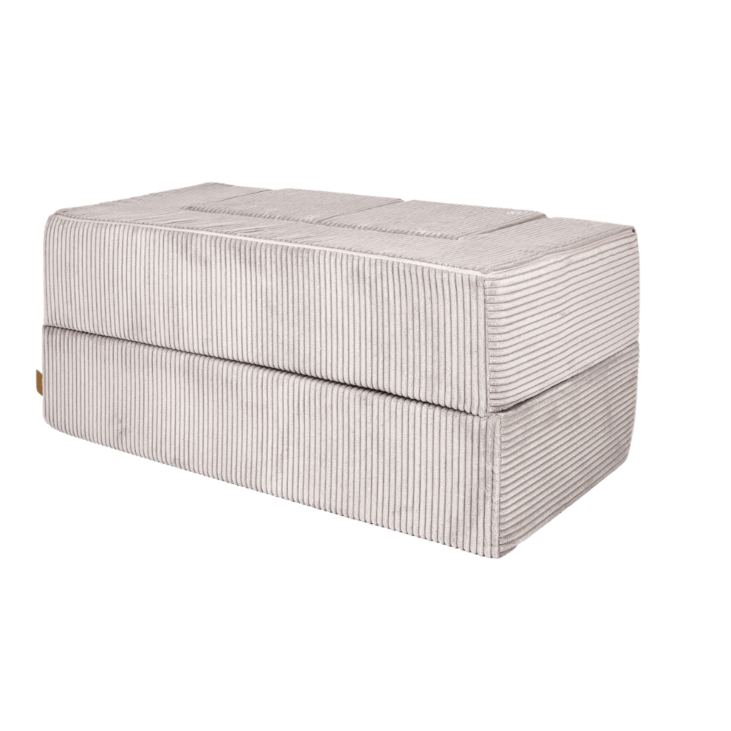 Canapé Cube en Velours Doux - Ecru en | Decoração Tinitto – Fabrication européenne