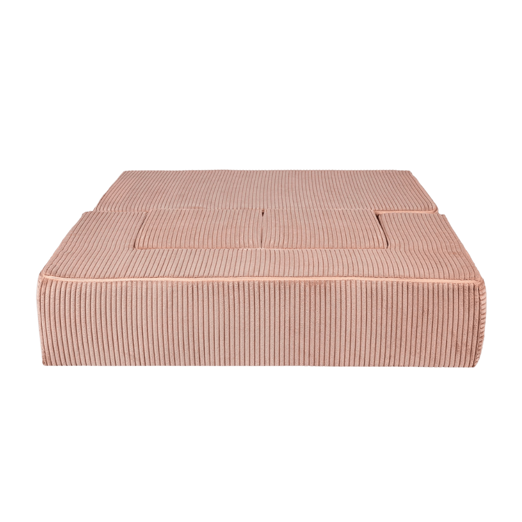 Canapé Cube en Velours Doux - Powder Pink en | Decoração Tinitto – Fabrication européenne