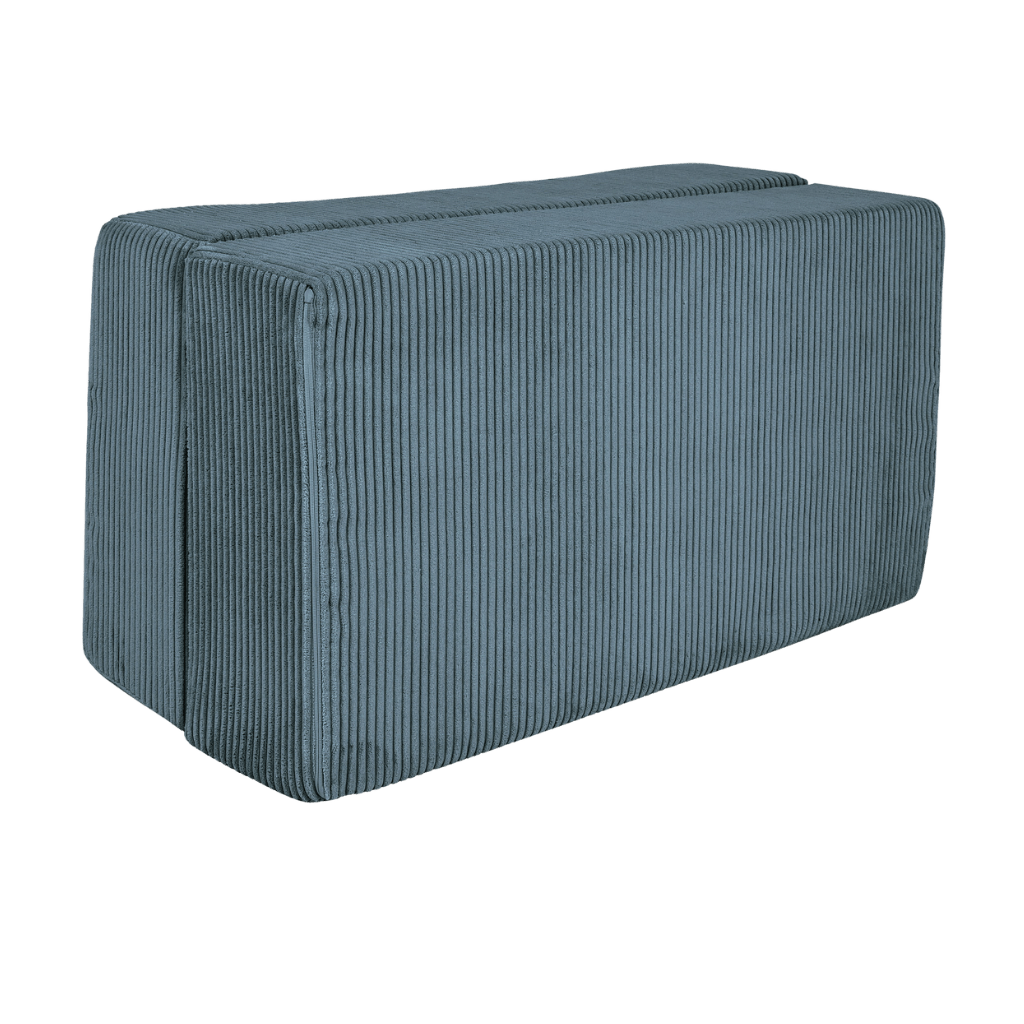 Canapé Cube en Velours Doux - Turquoise en | Decoração Tinitto – Fabrication européenne