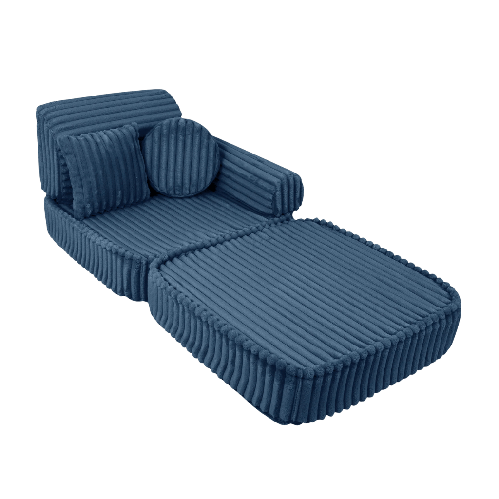 Canapé Medium Modular Sofa for Kids - Churros Blue en | Decoração Tinitto – Fabrication européenne