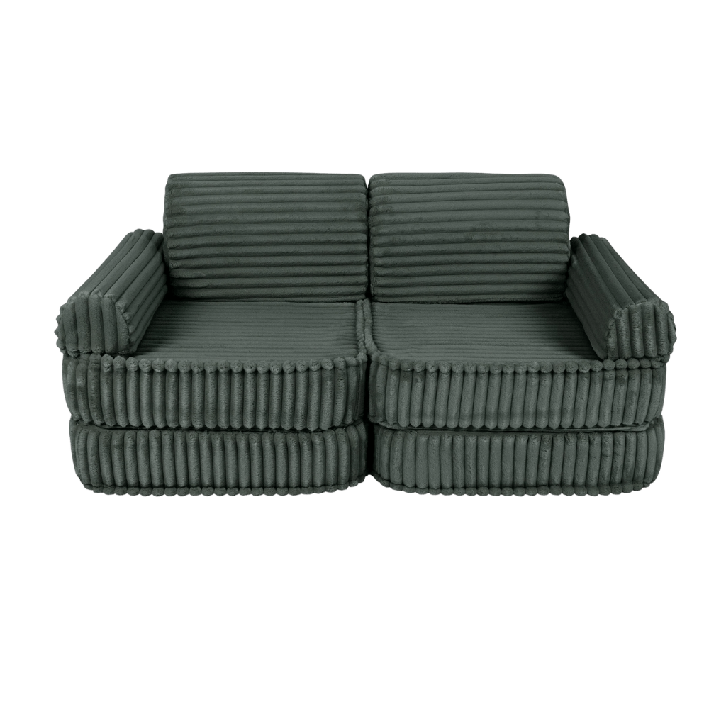Canapé Medium Modular Sofa for Kids - Churros Forest Green en | Decoração Tinitto – Fabrication européenne