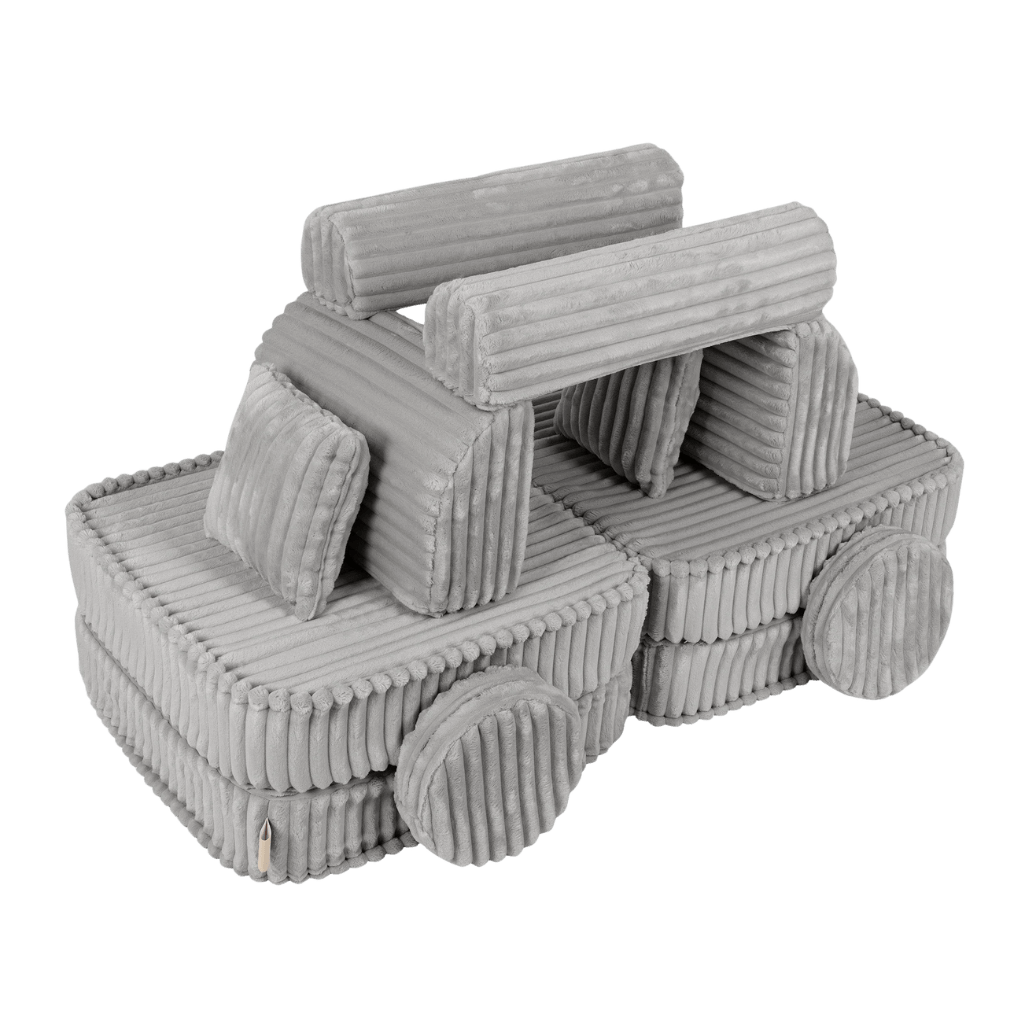 Canapé Medium Modular Sofa for Kids - Churros Moon Grey en | Decoração Tinitto – Fabrication européenne