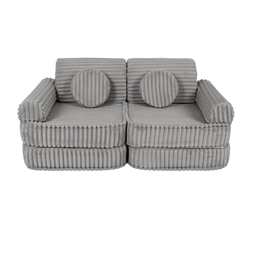Canapé Medium Modular Sofa for Kids - Churros Moon Grey en | Decoração Tinitto – Fabrication européenne