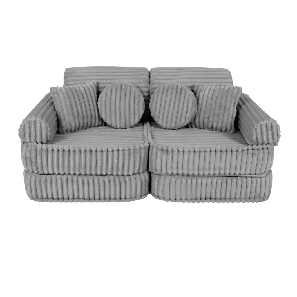 Canapé Medium Modular Sofa for Kids - Churros Moon Grey en | Decoração Tinitto – Fabrication européenne