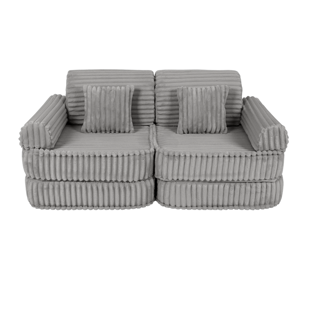 Canapé Medium Modular Sofa for Kids - Churros Moon Grey en | Decoração Tinitto – Fabrication européenne
