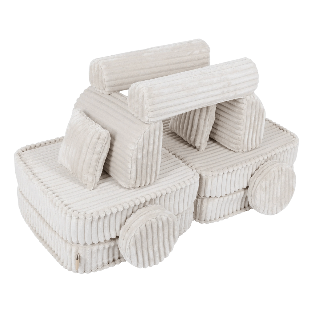 Canapé Medium Modular Sofa for Kids - Churros White en | Decoração Tinitto – Fabrication européenne