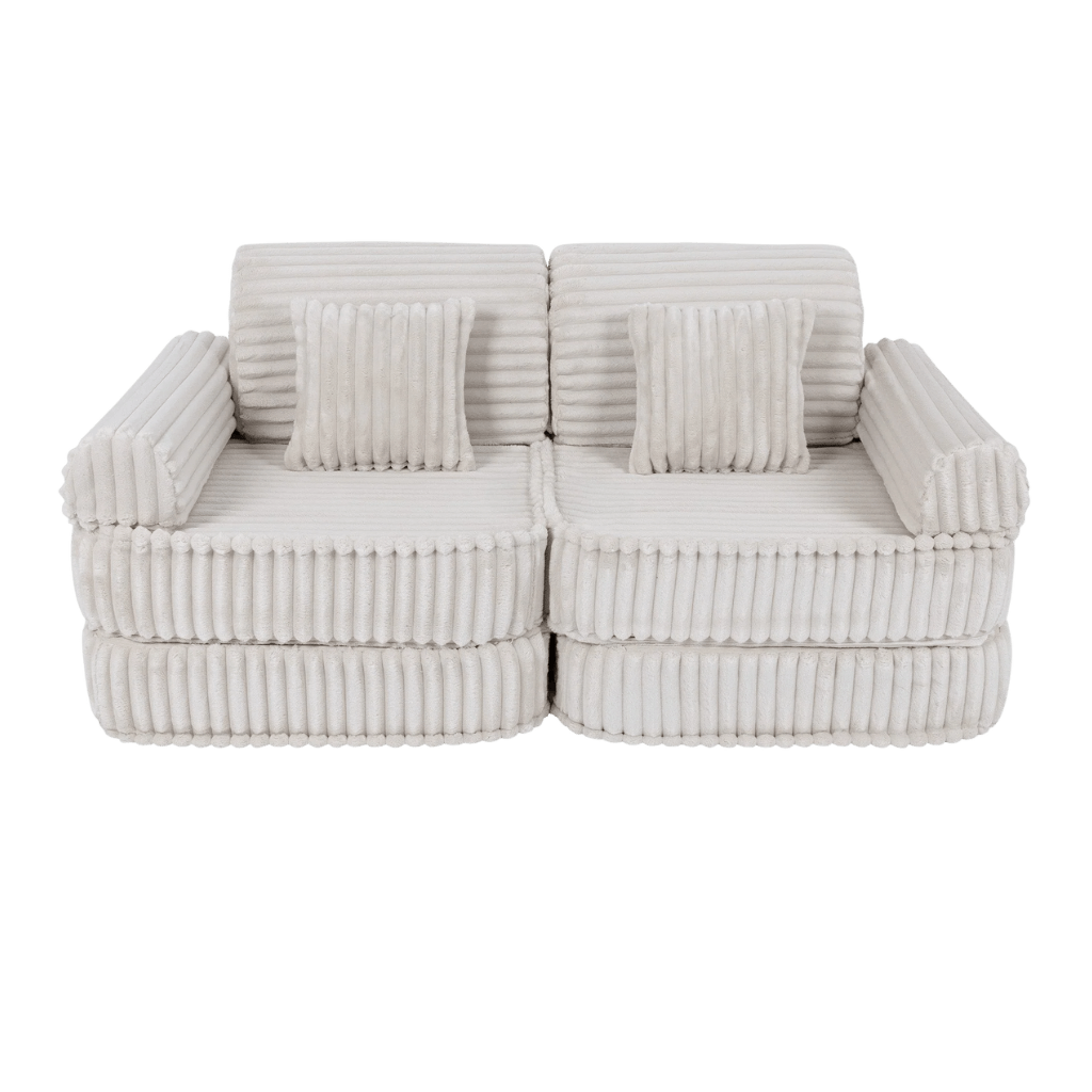 Canapé Medium Modular Sofa for Kids - Churros White en | Decoração Tinitto – Fabrication européenne
