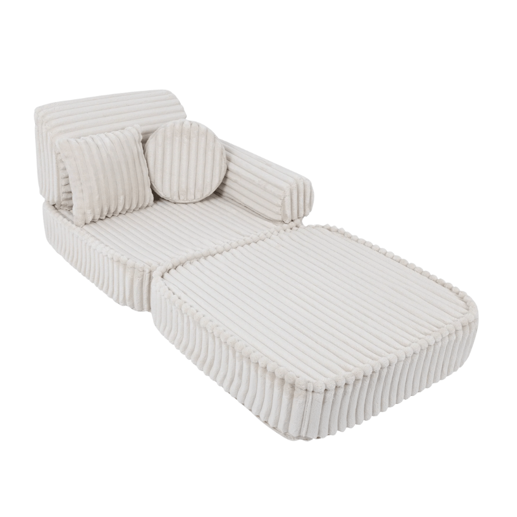 Canapé Medium Modular Sofa for Kids - Churros White en | Decoração Tinitto – Fabrication européenne