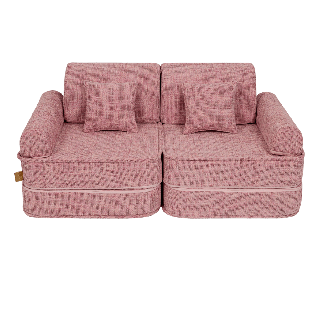Canapé Medium Modular Sofa for Kids - Tangle Bubblegum Pink en | Decoração Tinitto – Fabrication européenne