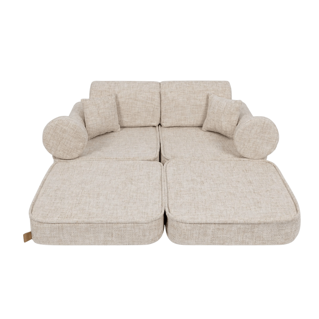 Canapé Medium Modular Sofa for Kids - Tangle Marshmallow Beige en | Decoração Tinitto – Fabrication européenne