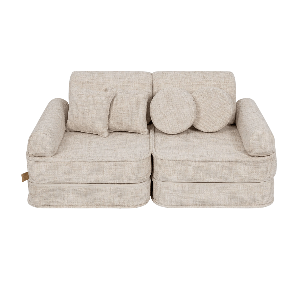 Canapé Medium Modular Sofa for Kids - Tangle Marshmallow Beige en | Decoração Tinitto – Fabrication européenne