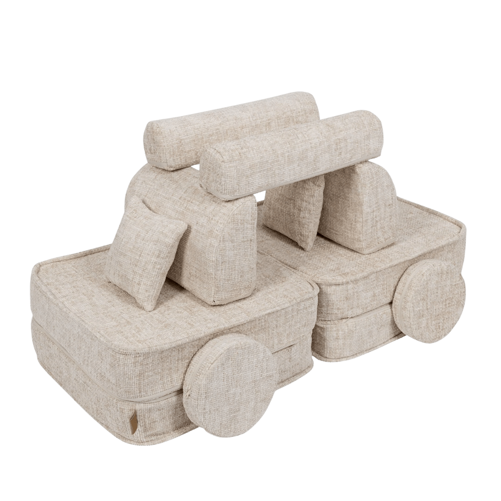 Canapé Medium Modular Sofa for Kids - Tangle Marshmallow Beige en | Decoração Tinitto – Fabrication européenne