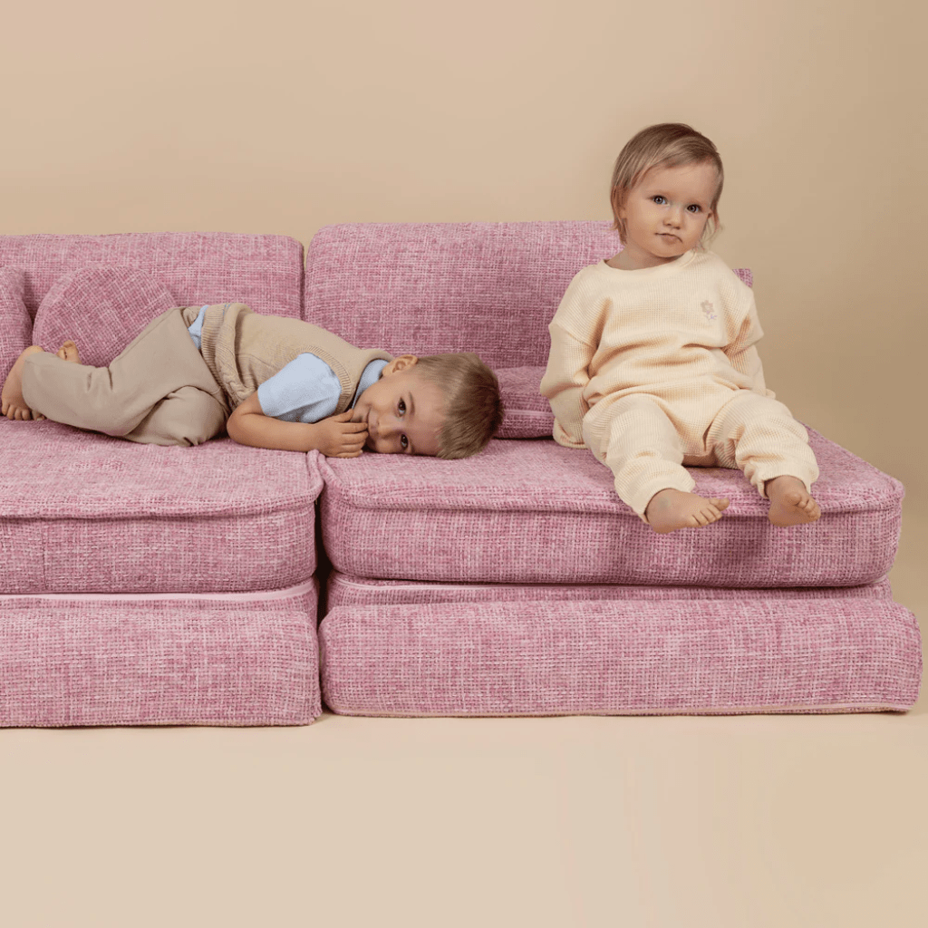 Canapé Medium Modular Sofa for Kids - Tangle Marshmallow Beige en | Decoração Tinitto – Fabrication européenne