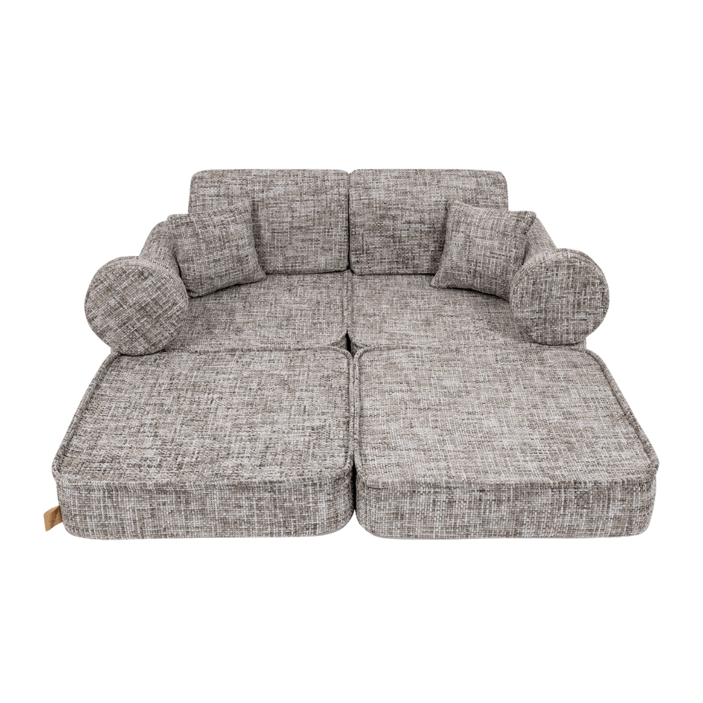 Canapé Medium Modular Sofa for Kids - Tangle Moon Grey en | Decoração Tinitto – Fabrication européenne