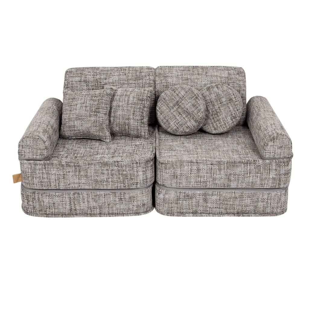 Canapé Medium Modular Sofa for Kids - Tangle Moon Grey en | Decoração Tinitto – Fabrication européenne