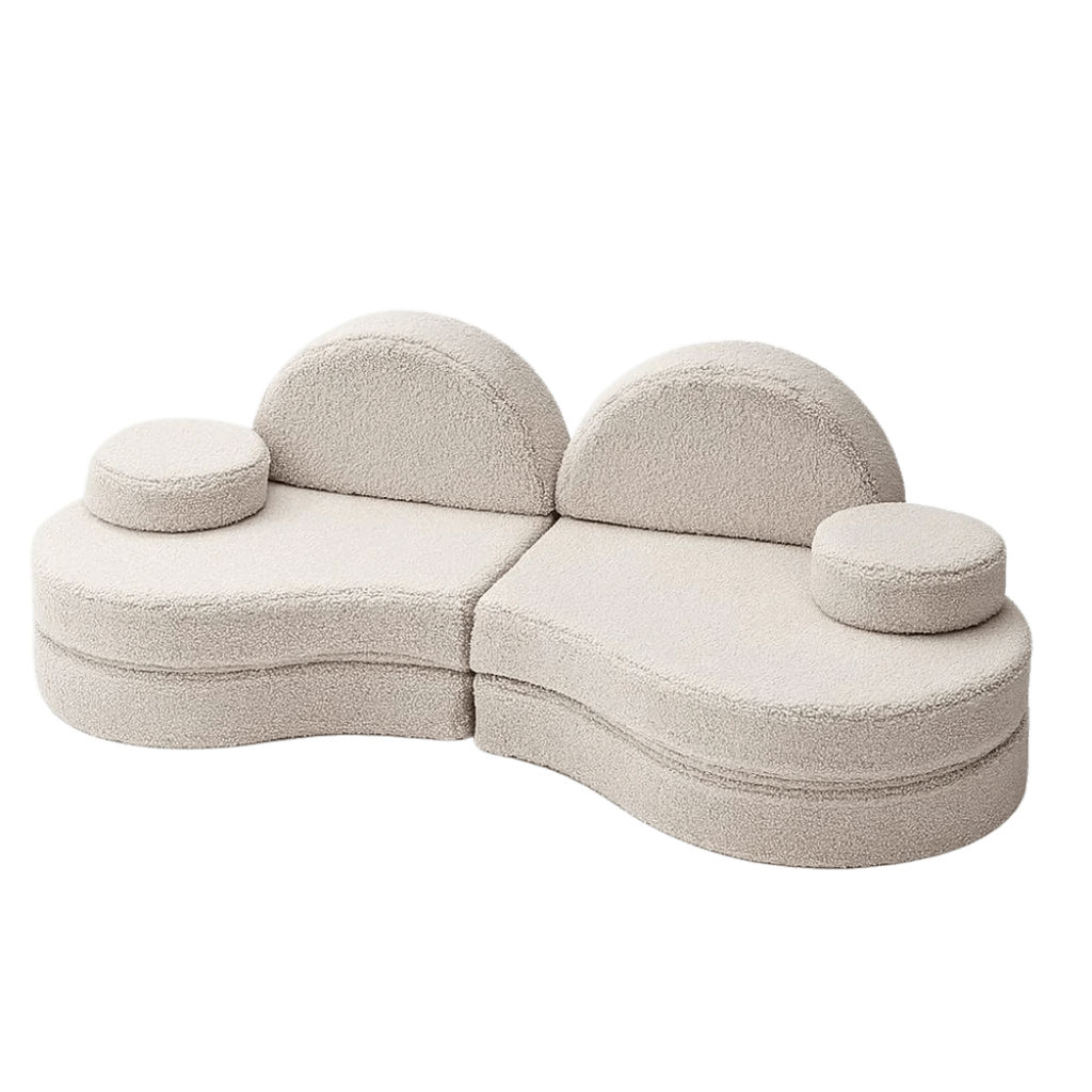 Canapé Modulable Enfant 6 Éléments &quot;Coccolo&quot; - Tissu Doux Light Gray en | Decoração Tinitto – Fabrication européenne