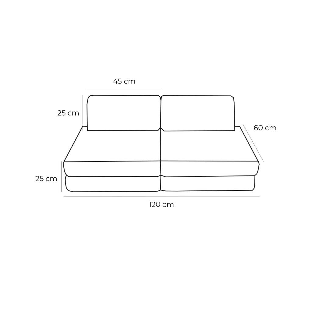 Canapé Modulable Enfant "Basic" 4 Pièces Aesthetic – MeowBaby - Turquoise en | Conforto Tinitto – Fabrication européenne
