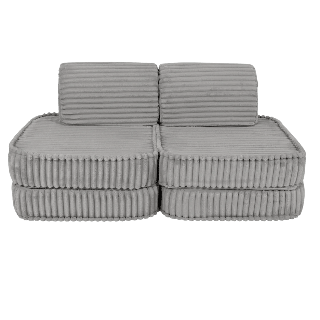 Canapé Modulable Enfant "Basic" 4 Pièces Churros – MeowBaby - Gris lune en | Conforto Tinitto – Fabrication européenne